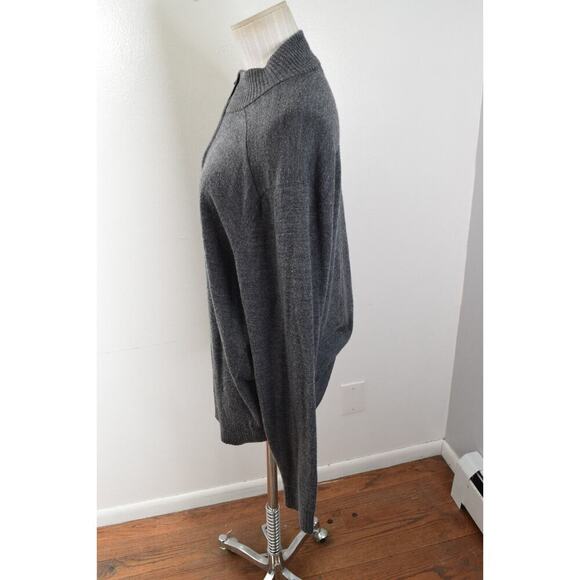Smartwool Sweater Mens Large 1/2 Zip Gray Casual Pullover Merino Wool Blend - Picture 2 of 6